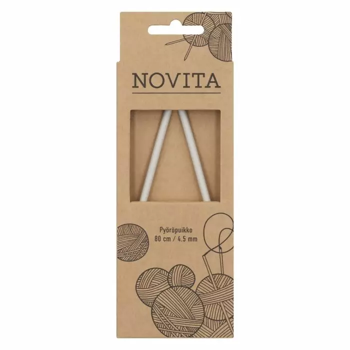 Novita Pyöröpuikot 80cm 4,5mm - Puikot - 6412619684511 - 1