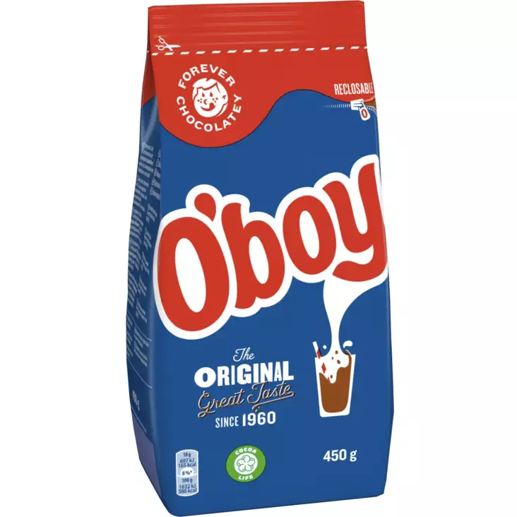 O'boy Original kaakaojuomajauhe 450g - Juomien valmistus ja makuaineet - 7622210664181 - 1