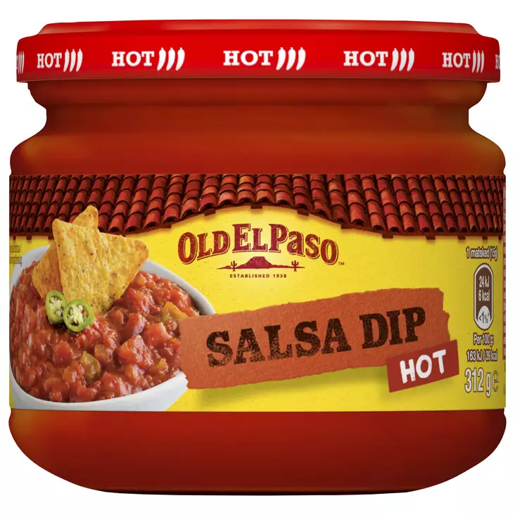 Old El Paso Salsa Dip Hot 312g - Texmex-kastikkeet - 8410076420091 - 1