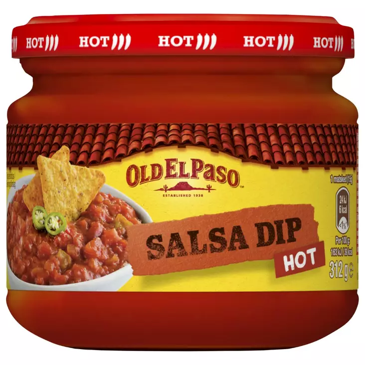 Old El Paso Salsa Dip Hot 312g - Texmex-kastikkeet - 8410076420091 - 1