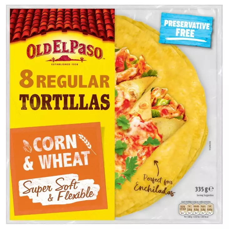 Old El Paso tortillas corn 8kpl - Tortilla ja tacokuoret - 8410076472441 - 1
