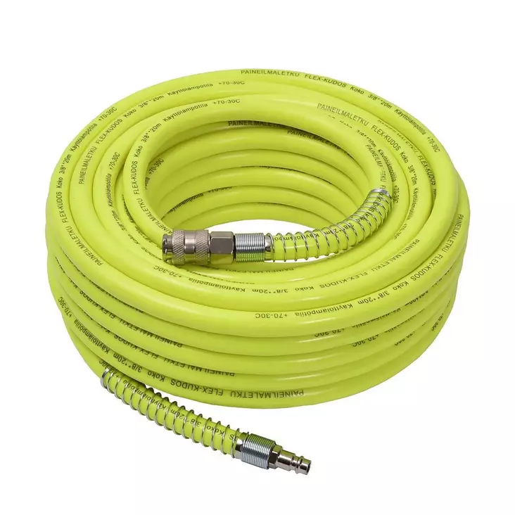 Paineilmaletku 3/8" x 20 m greenflex pvc - Muut paineilmatyökalut - 6438152030851 - 1