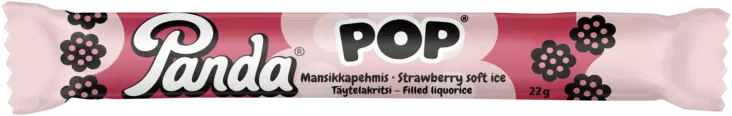 Panda Pop mansikka täytelakr. 22g - Karkit - 6412500073431 - 1