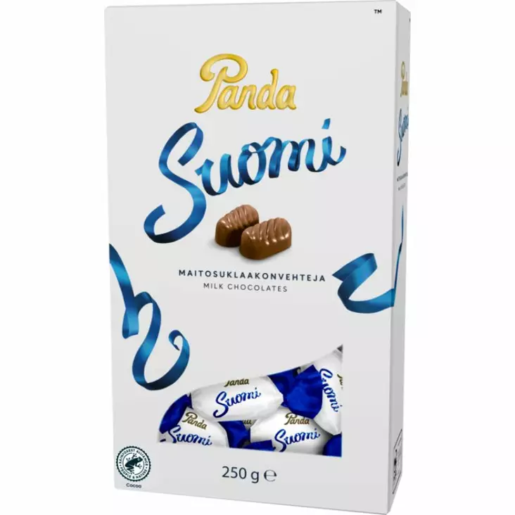 Panda Suomi maitosuklaakonvehteja 250G - Joulumakeiset - 6412500005401 - 1