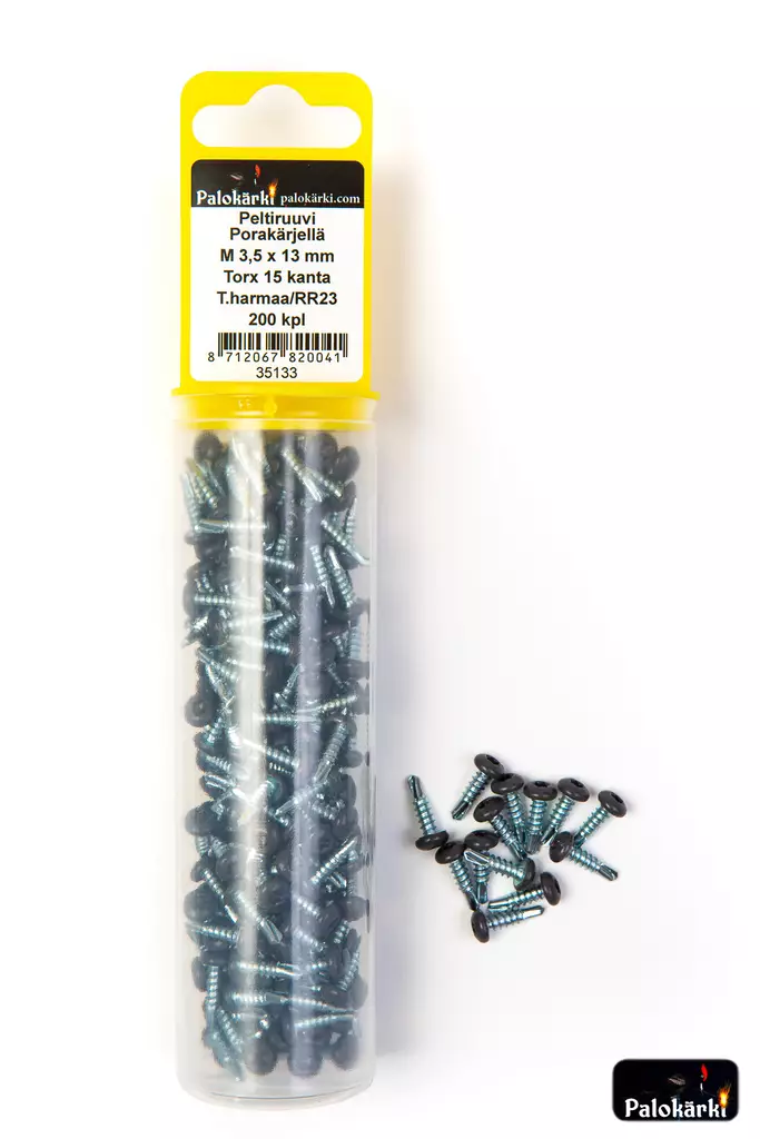 Peltiruuvi porakärjellä M3,5X13 200kpl - Ruuvit - 8712067820041 - 1