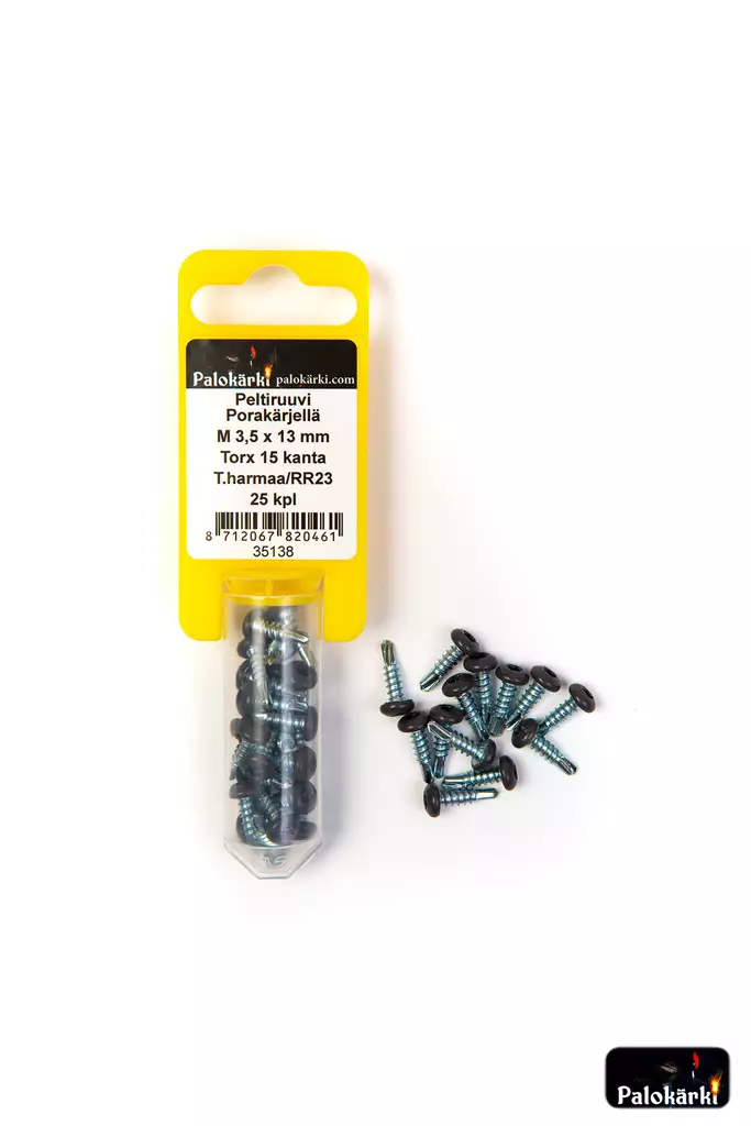 Peltiruuvi porakärki t.harmaa M3,5X13 - Ruuvit - 8712067820461 - 1