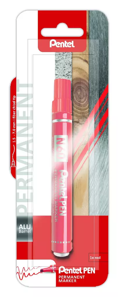 Pentel huopakynä XN60 punainen viistokärki - Tussit, kuitukynät ja korostuskynät - 4016284100301 - 1