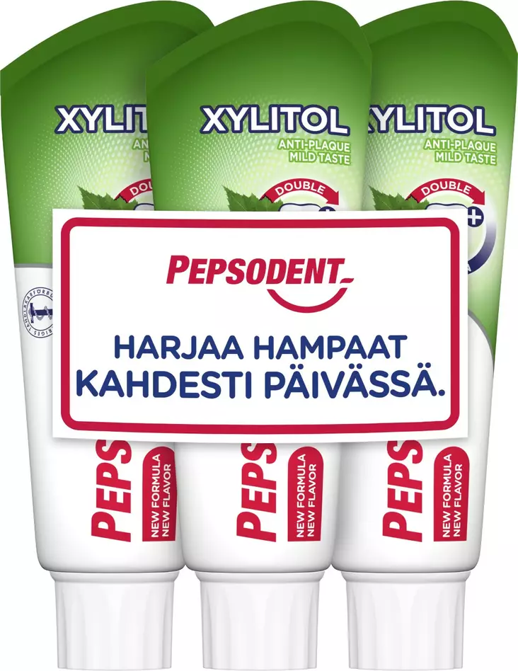 Pepsodent Hammastahna Xylitol 3x75ml - Hammastahnat - 7310009005221 - 1