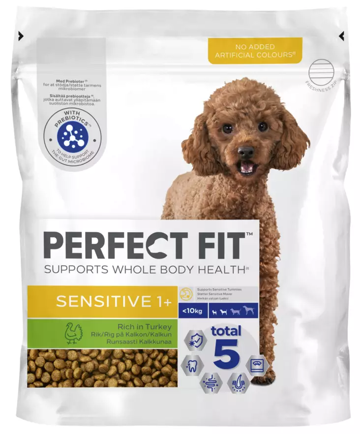 Perfect Fit Sensitive 1+ Kalkkunaa 825g - Koiran kuivaruoat - 4008429136191 - 1