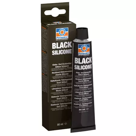 Permatex Musta yleiskäyttöinen silikoni 80 ml - Huolto- ja korjauskemikaalit - 8410410355621 - 1