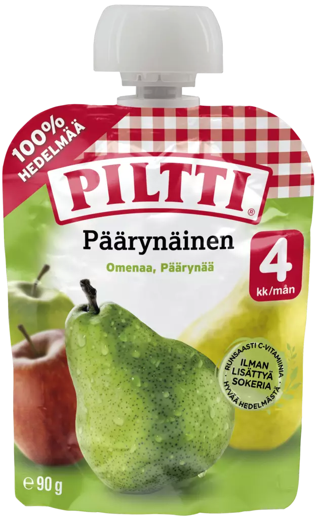 Piltti Päärynäinen 4kk 90g - Lasten ruoka ja juoma - 7613034004321 - 1