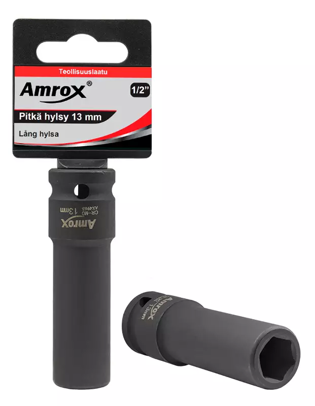 Pitkä voimahylsy 1/2" 22mm 6PT - 3/4 Hylsyt - 6420286901541 - 1