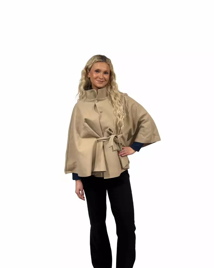 Poncho Zink Ada sand L/XL - Naisten ulkoiluvaatteet - 7312591635381 - 1