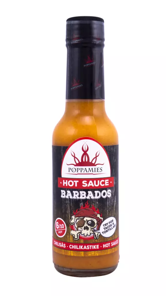 Poppamies Hot Sauce Barbados chilikastik - Majoneesit,maustekastikkeet ja tahnat - 6430034010081 - 1