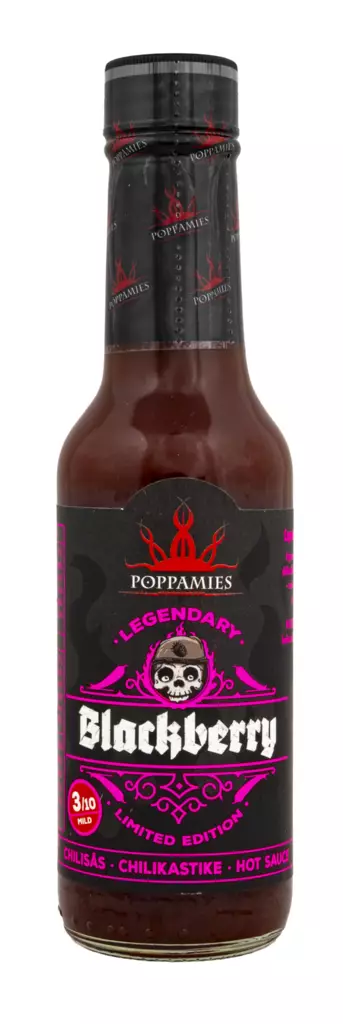 Poppamies hot sauce blackberry 150ml - Majoneesit,maustekastikkeet ja tahnat - 6430034015451 - 1