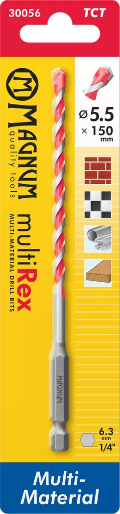 Poranterä MultiRex 5,5/150mm - Metalliporanterät - 6418868300561 - 1