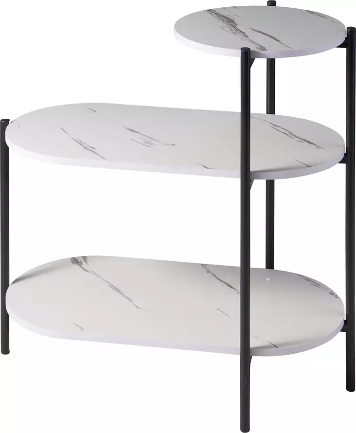 Pöytä 3-tasoinen marmori 63cm - Pienkalusteet - 8721037884921 - 2