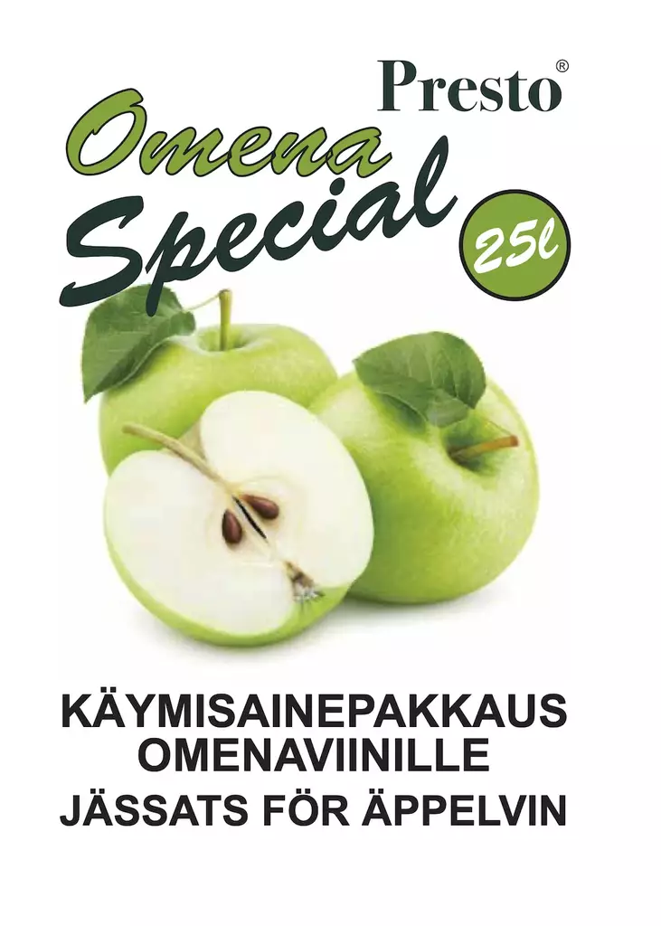 PRESTO OMENA SPECIAL KÄYMISPAKKAUS - Juomien valmistus ja makuaineet - 6417165054061 - 1