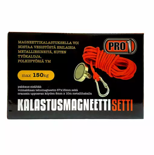 Pro1 kalastusmagneetti 150kg - Veneilytarvikkeet - 6438159985031 - 1