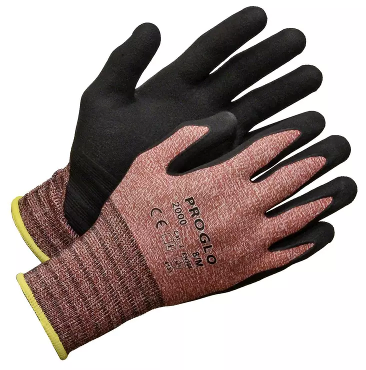 PROGLO Nitriilipinnoitettu nylon/spandex-sormikas, koko 7 - Työkäsineet - 6419746114331 - 1