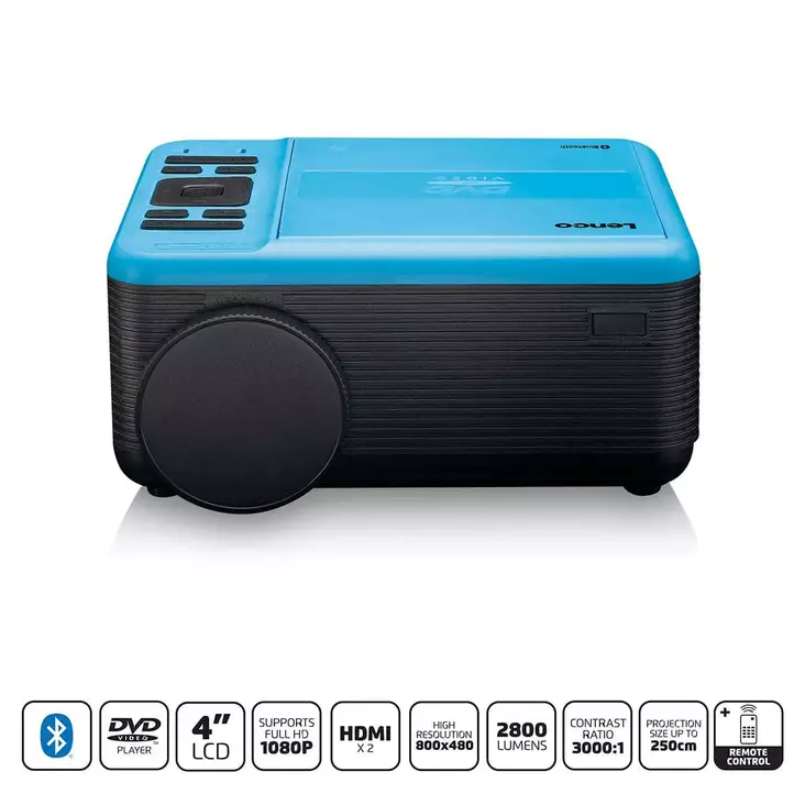 Projektori-lcd lenco dvd-soitin/bluetooth - Televisiot ja projektorit - 8711902042211 - 1