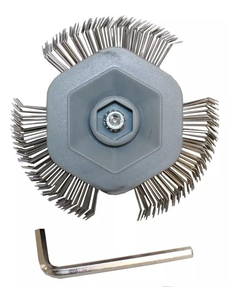 Puhdistusharja 4", porakoneeseen - Nailon-ja teräsharjat - 6430074696801 - 1