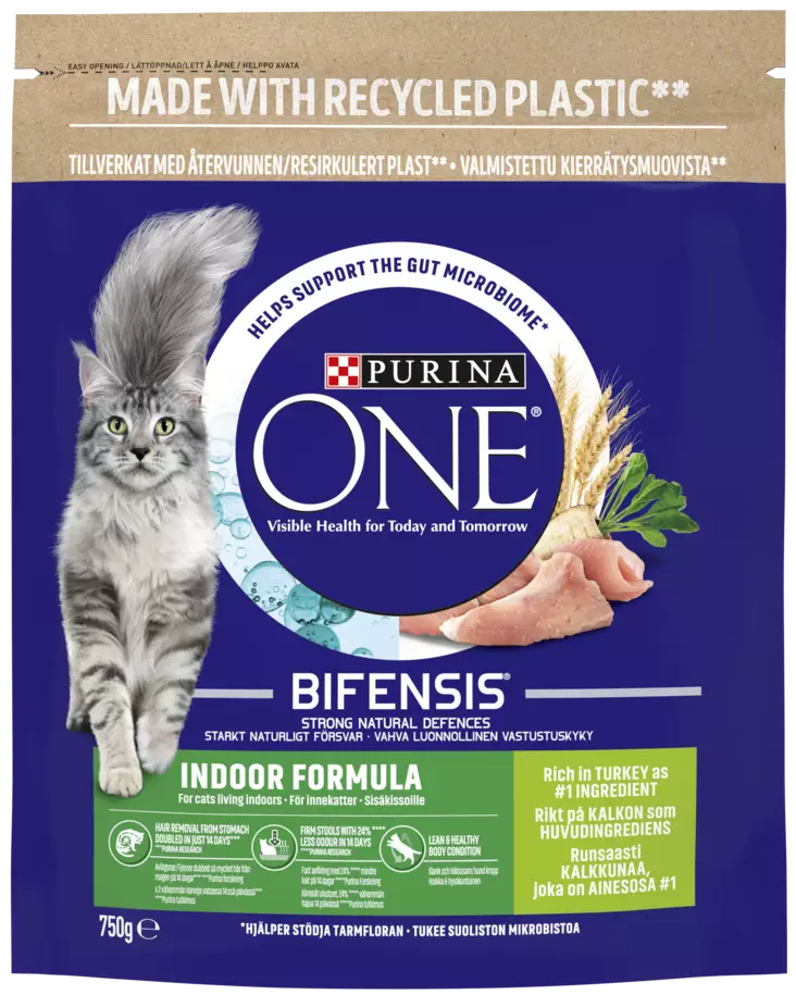 Purina One Indoor Formula 750g - Kissan kuivaruoat - 8445290068101 - 1