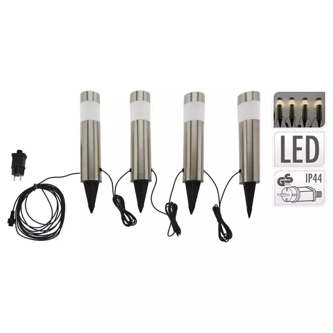 Puutarhavalot 4KPL IP44 37cm - Pihakoristeet - 8720573178501 - 1