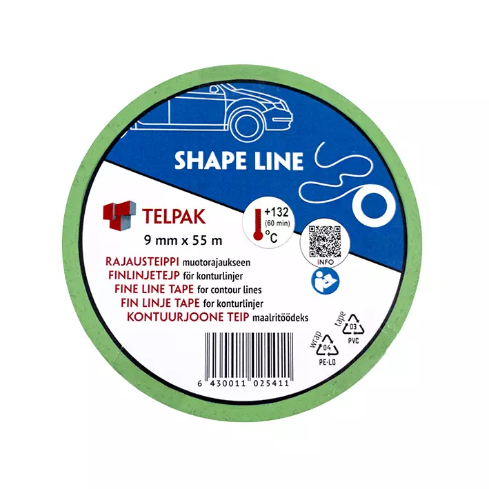 Telpak rajausteippi 9mm x 55m - Teipit - 6430011025411 - 1