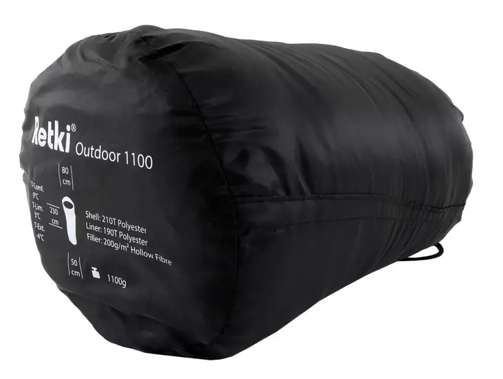 Retki makuupussi outdoor 1100 - Retkeily ja metsästys - 6418536004241 - 1