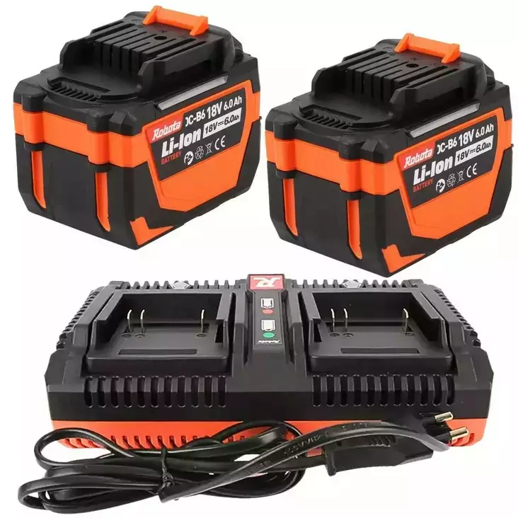 Robota Akkupaketti 2 x 6Ah+ Pikalaturi - Akut ja laturit - 6438212141145-1 - 1