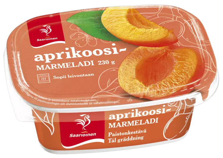 SAARIOINEN APRIKOOSI MARMELADI 230G - Hillot ja marmeladit - 6412000016471 - 1