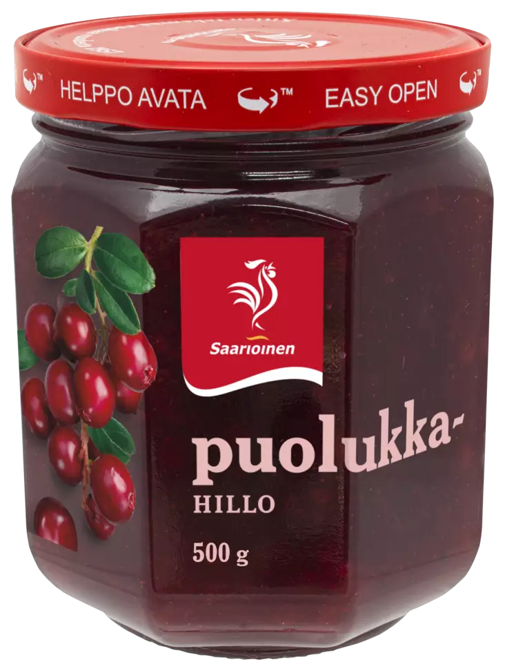 Saarioinen Puolukkahillo 500g - Hillot ja marmeladit - 6412000016341 - 1