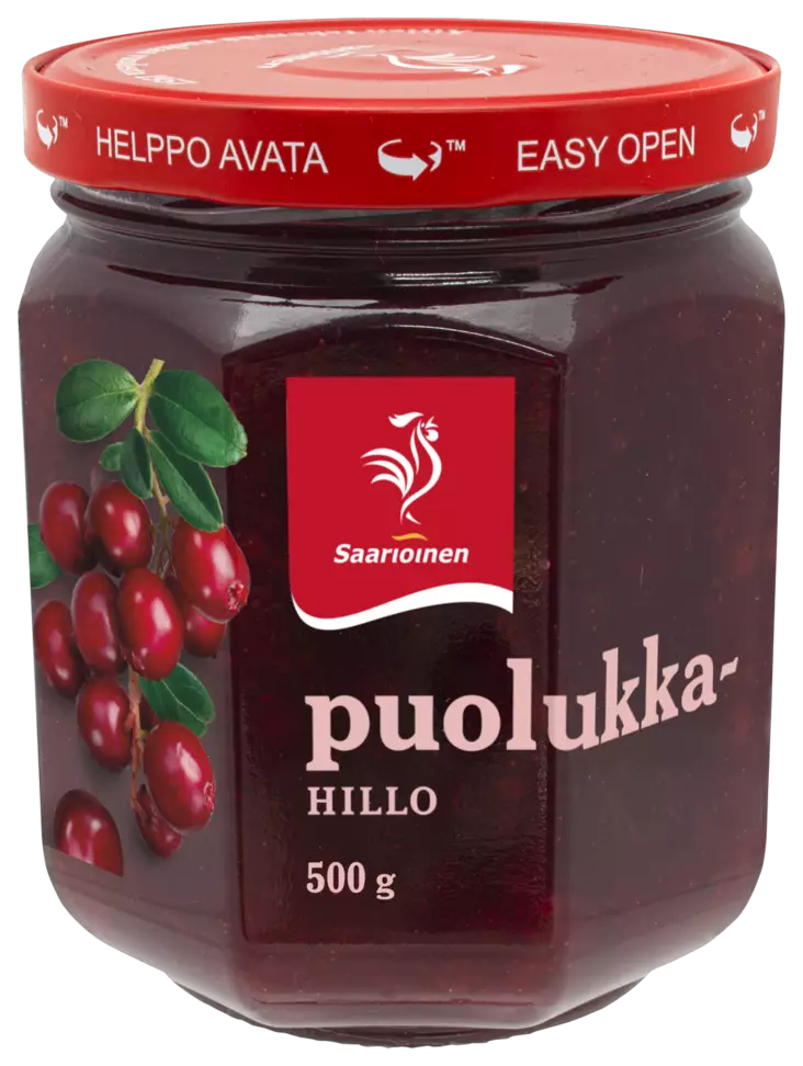 Saarioinen Puolukkahillo 500g - Hillot ja marmeladit - 6412000016341 - 1