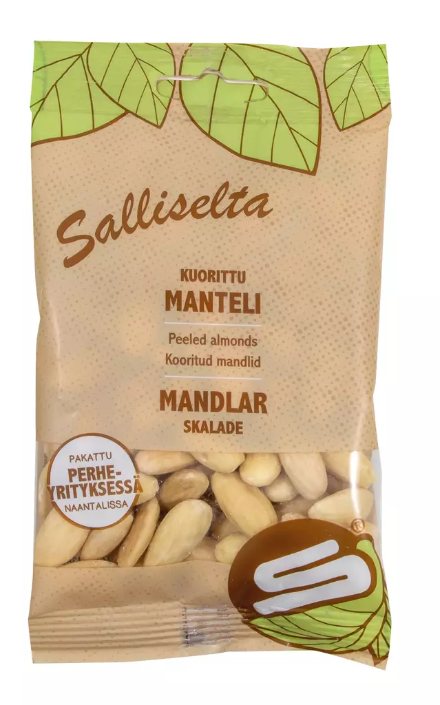 Sallinen kuorittu manteli 80g - Kuivatuotteet ja leivonta - 6436501074471 - 1