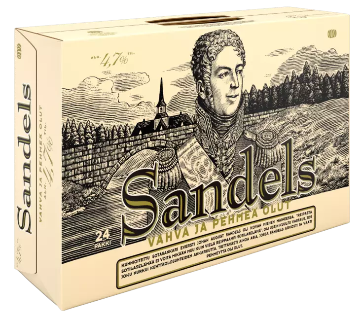 Sandels olut 4,7% 0,33l 24-pack - Elintarvikkeet - 6419802020491 - 1