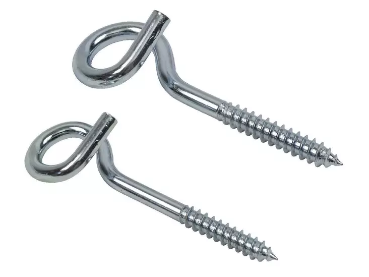 Saparakoukku 537/ 8x120mm 2kpl sinkitty - Koukut ja naulakot - 6414672011341 - 1