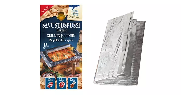 Savu savustuspussi leppälastulla - Makkara- ja paistopussi - 6423800530241 - 1