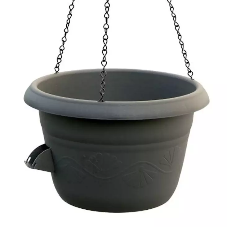 Siesta amppeli antrasiitti 30cm - Muoviruukut - 8590415518181 - 1