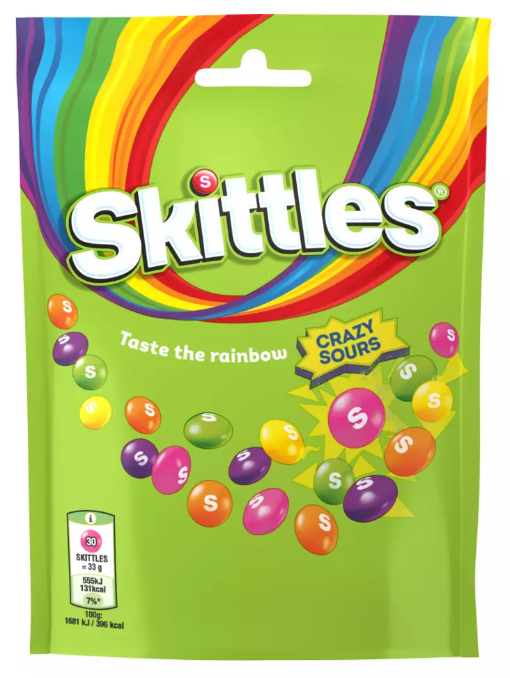 Skittles Crazy Sours 45g - Koirat - 4009900513791 - 1