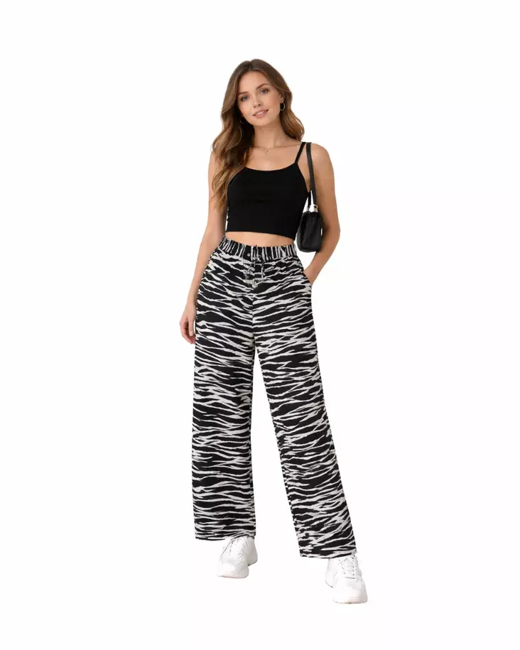 Soda housut Zebra musta/valkoinen - Naisten housut ja hameet - 733056416422 - 1