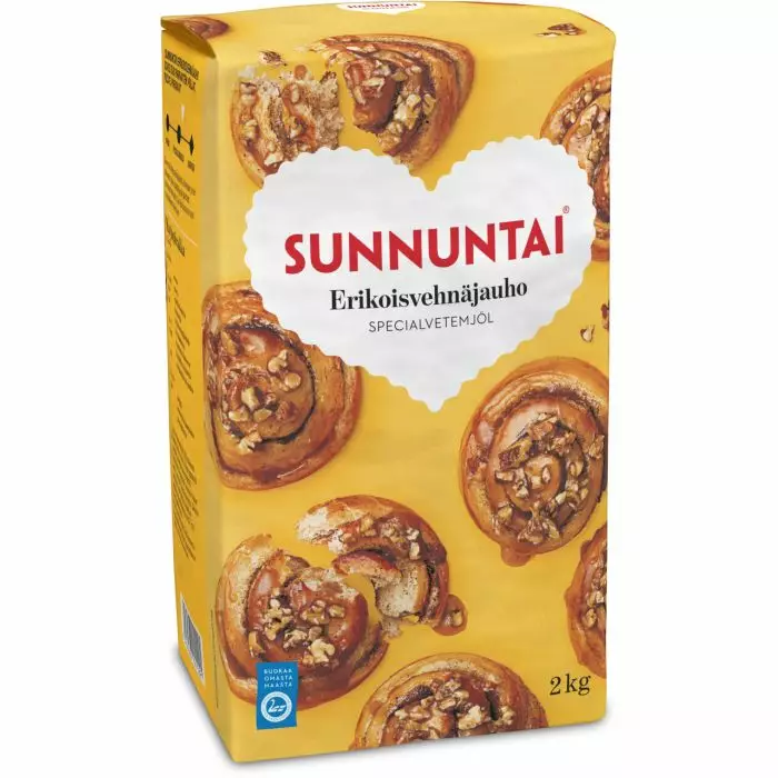 Sunnuntai erikoisvehnäjauho 2 kg - Jauhot - 6416597011291 - 1