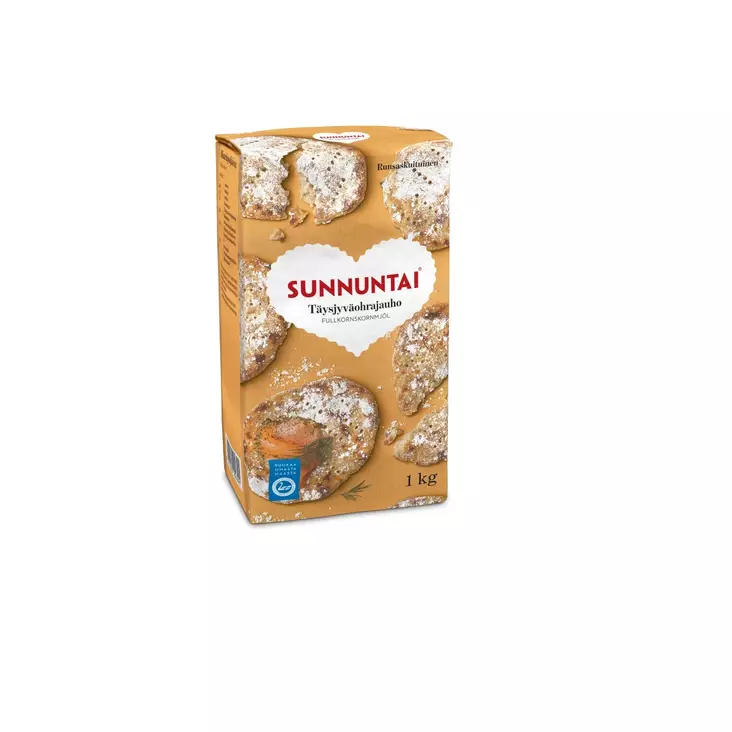 Täysjyväohrajauho 1kg - Elintarvikkeet - 6411200104391 - 1