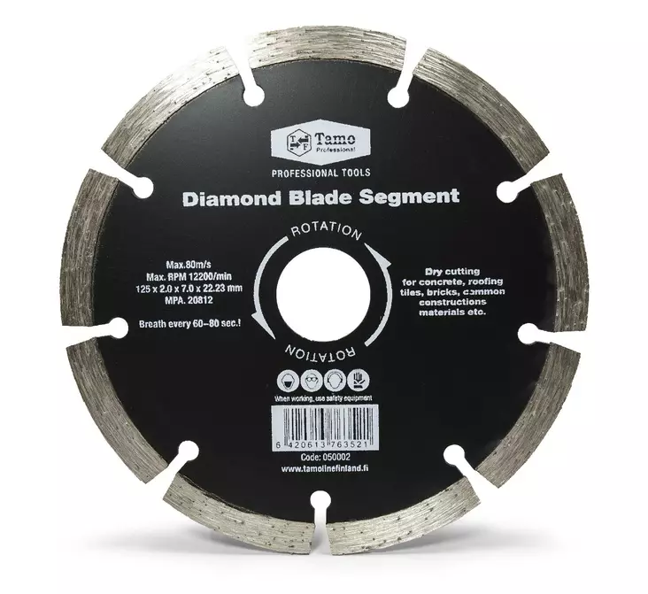 Timanttilaikka tamo segmentti 125 mm - Katkaisulaikat - 6420613763521 - 1