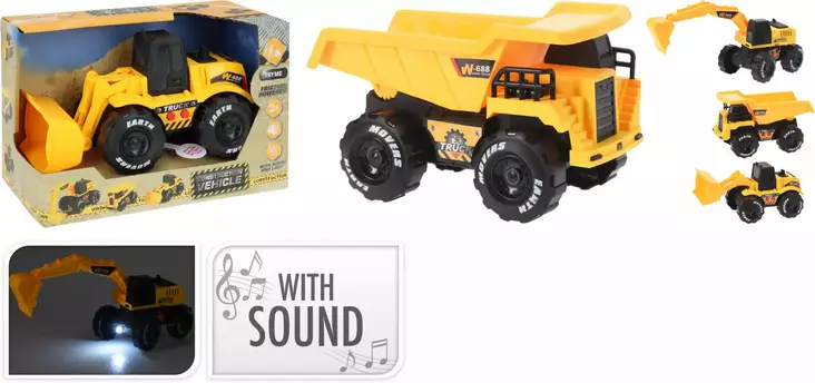 Työmaakone lelu 15,5cm - Leikkiautot ja kauko-ohjattavat autot - 8720573425711 - 1