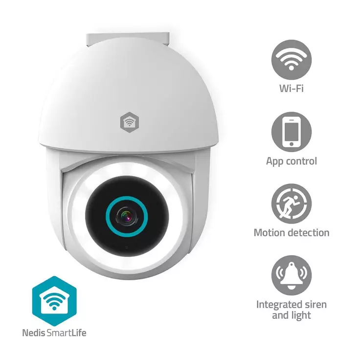 Ulkokamera smartlife 3mp full hd 1296p ip65 kääntö - Älykoti - 5412810464531 - 1