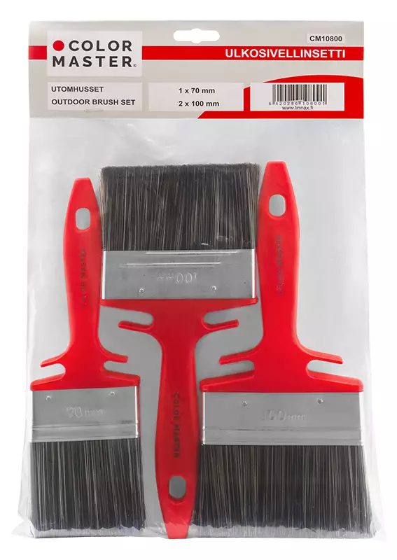 Ulkosivellinsarja 3-os. 2 x 100mm, 70mm - Pensselit ja siveltimet - 6420286108001 - 1