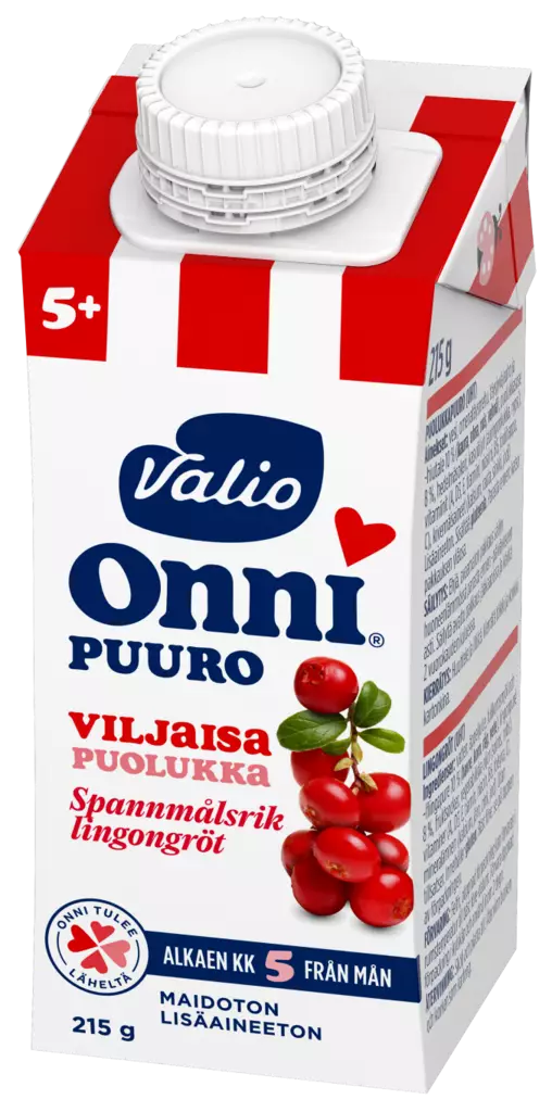 Valio Onni viljaisa puolukkapuuro 215g 5 - Lasten ruoka ja juoma - 6408430049301 - 1