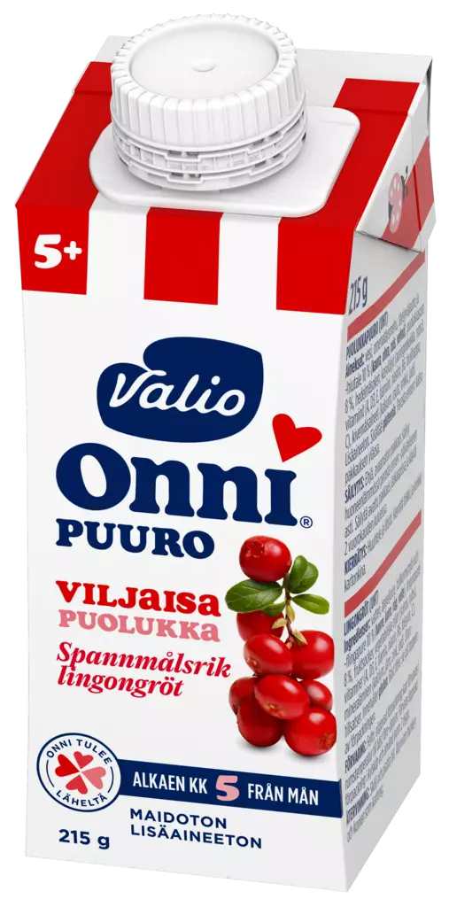 Valio Onni viljaisa puolukkapuuro 215g 5 - Lasten ruoka ja juoma - 6408430049301 - 1