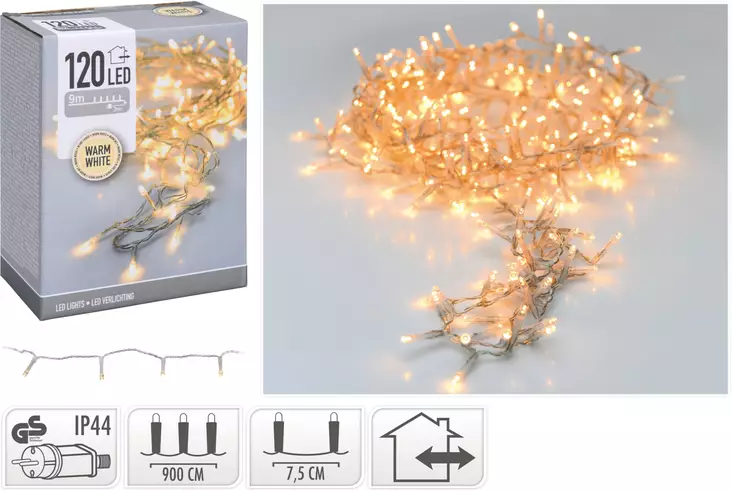 Valosarja led 120 lämminvalk. IP44 - Jouluvalot - 8719202259421 - 1
